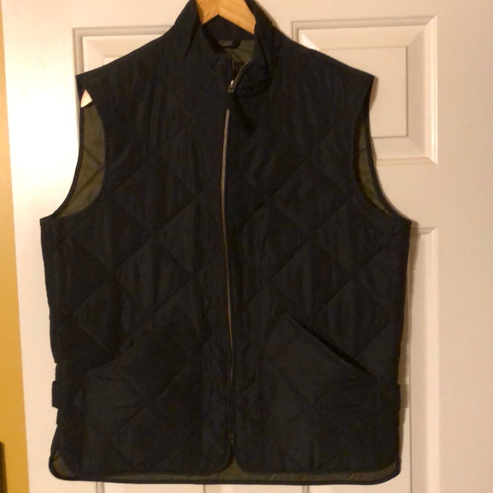 J CREW MERCANTILE men’s vest w/zipper &pockets NWT